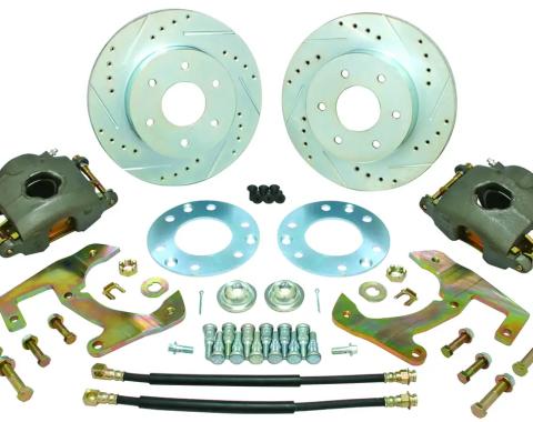 Classic Performance Front Disc Brake Kit for OEM Drum Brake Spindles for 49-59 Chevy 1/2 Ton Truck, 6x5.5, 12" Rotor 4959WBK-6