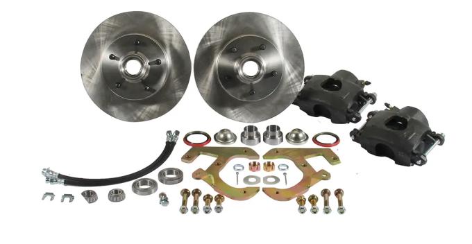 Classic Performance Front Disc Brake Kit for OEM Drum Brake Spindles for 1949-1954 Chevy Full Size, 11" Rotor, 5 x 4.75 4954WBK-S