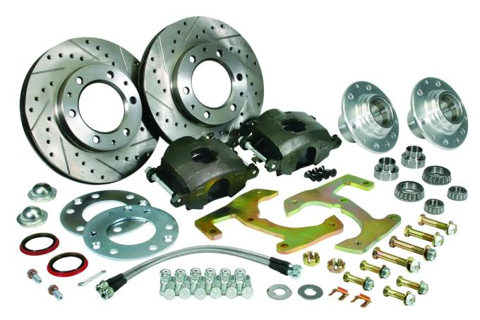 Classic Performance Front Disc Brake Kit for OEM Drum Brake Spindles, for 49-59 Chevy 1/2 Ton Truck, 6x5.5, 12" Rotors 4959WBK-6HK