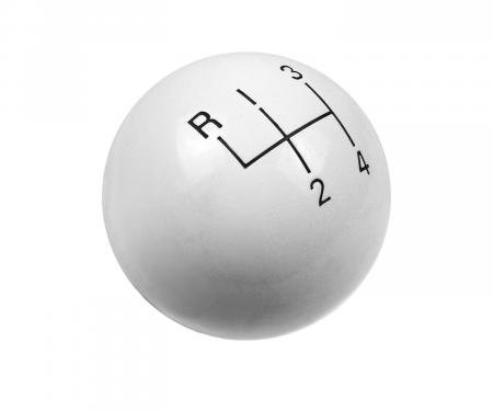 Hurst Shift Knob, 4-Speed, White 1630003