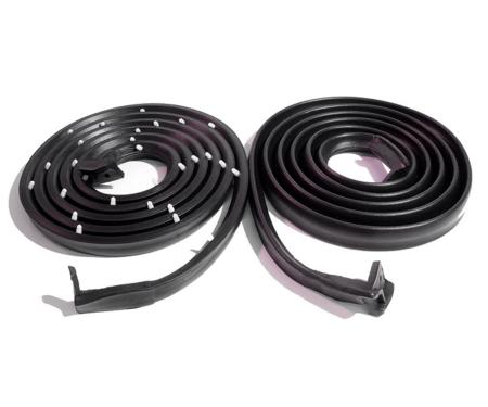 Metro Moulded Parts 1955-1957 Pontiac / Chevrolet Molded Door Seals with Clips and Molded Ends LM 55