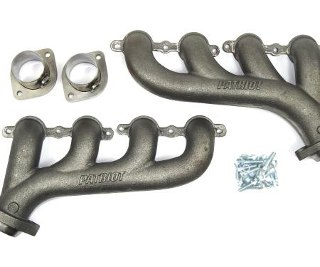 Patriot Exhaust Patriot Cast High Flow Manifold GM 4.8-6.2L LS Engine Swap 2 1/2" Collector Raw Iron H8097