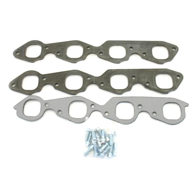Patriot Exhaust Chevy Big Block Engines, Heavy Duty 3/8" Header Flange Kits, 1 3/4"-2" Tube Diameter, SAP Port Shape H7899