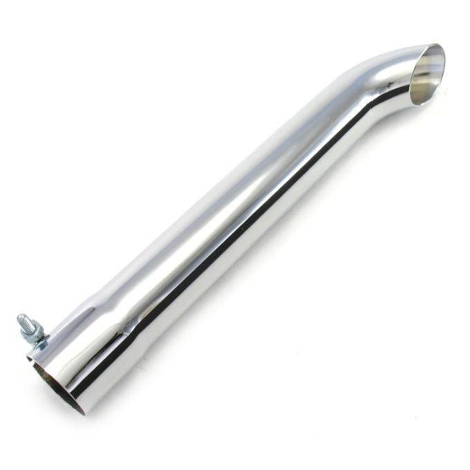 Patriot Exhaust Motorcycle Turn Down Chrome Exhaust Tip, 13", 1 5/8" Inlet Diameter / 1 5/8" Outlet Diameter H2964