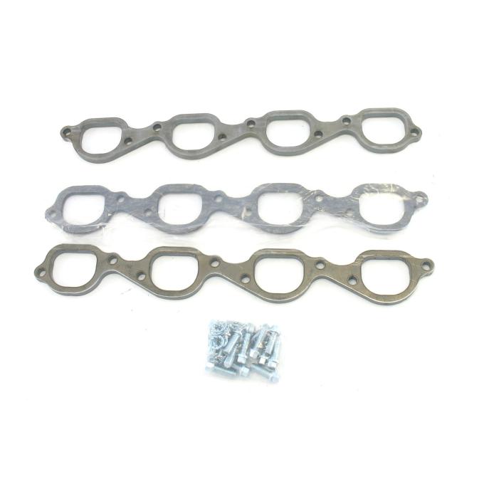 Patriot Exhaust Chevy Big Block 572 Engines, Heavy Duty 3/8" Header Flange Kit, 2, 2/18" Tube Diameter, D-port Port Shape H7898