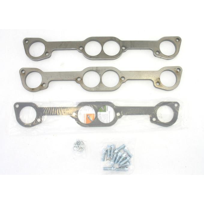Patriot Exhaust Pontiac 326-455 Engines, Heavy Duty 3/8" Header Flange Kits, 1 7/8" Tube Diameter, Round Port Shape H7853