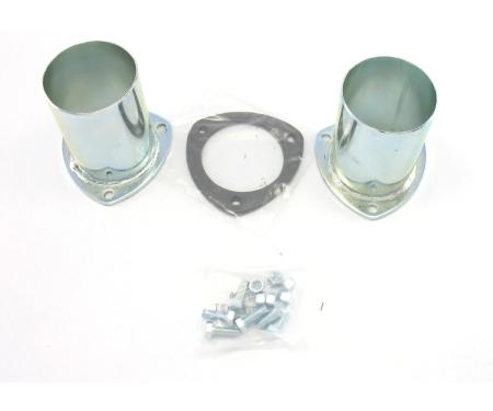Patriot Exhaust Universal Zinc Plated Collector Reducer for 3 1/2" Collector Diameters, 3 1/2" Outlet Diameter / 5" Length / 4 Gauge H7246