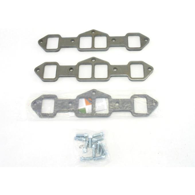 Patriot Exhaust Oldsmobile 403-455 Engines, Heavy Duty 3/8" Header Flange Kit, 1 3/4" Tube Diameter, Rectangular Port Shape H7852