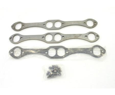 Patriot Exhaust Header Flange Kit Chevrolet Small Block 265-400 Stainless Steel 1 5/8" Oval Port 5/16" H7861