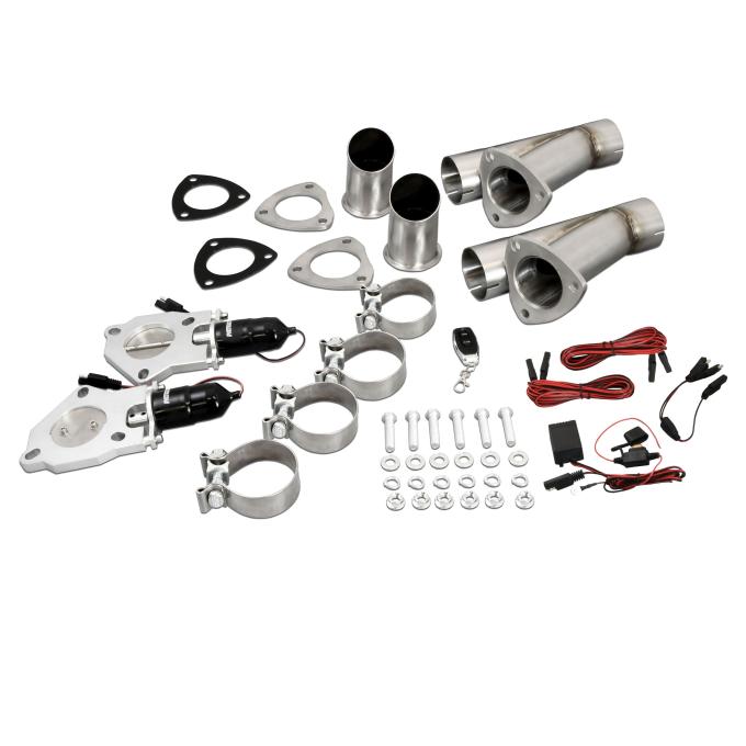Patriot Exhaust Patriot 2.5" Electric Cutout Dual System w/remote PEC250K