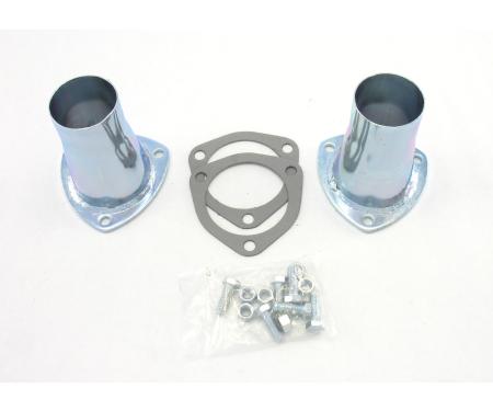 Patriot Exhaust Universal Zinc Plated Collector Reducer for 3" Collector Diameters, 2 1/4" Outlet Diameter / 5" Length / 4 Gauge H7251