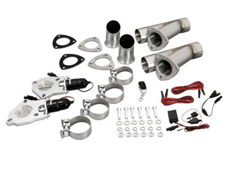 Patriot Exhaust Patriot 2.5" Electric Cutout Dual System w/remote PEC250K