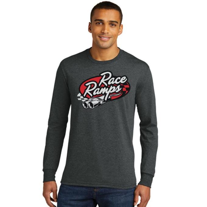 Race Ramps Tailpipe Logo Mens Long Sleeve Crew Neck T-Shirt - Medium RR-BFLS02-M-M