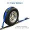 Race Ramps 2 x 10 Tire Block Strap Pack with E-Track Ends - Blue 512002