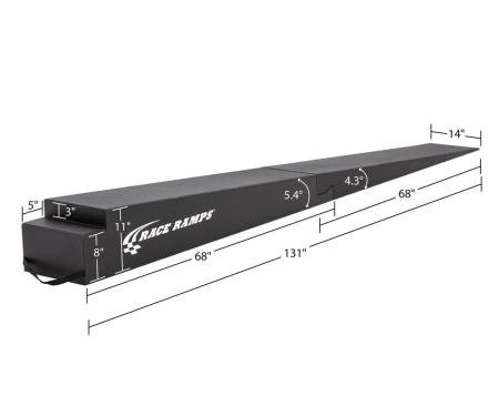 Race Ramps 11 H Two-Piece Trailer Ramp - 5.4 Degree Approach Angle RR-TR-11-2