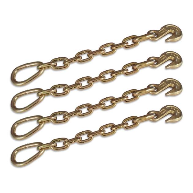 Race Ramps 18.5 Grade 70 Chain Extension with Forged Grab Hook (4-pack ...