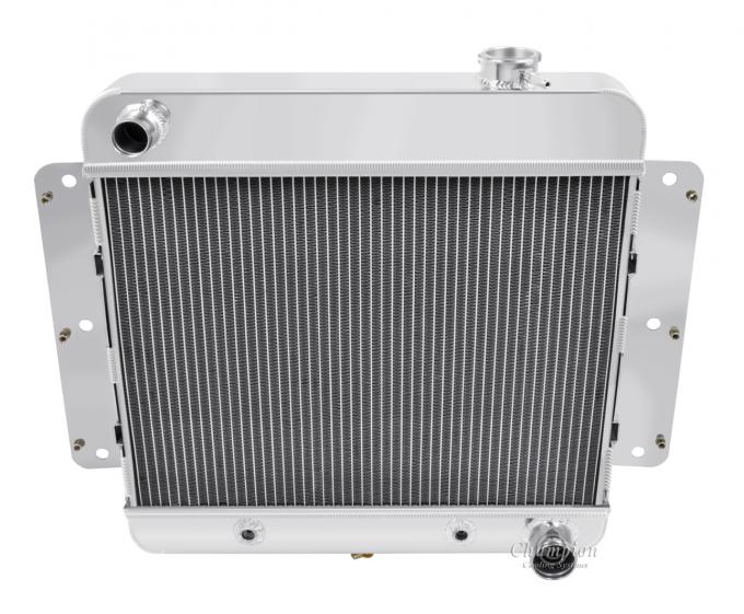 Champion Cooling 1962-1967 Chevrolet Chevy II 2 Row All Aluminum Radiator Made With Aircraft Grade Aluminum EC255-6