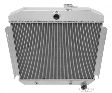 Champion Cooling 1955-1956 Chevrolet Bel Air 3 Row All Aluminum Radiator Made With Aircraft Grade Aluminum CC5056B