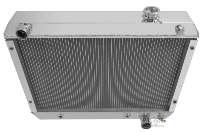 Champion Cooling 1963-1965 Chevrolet Chevy II 4 Row All Aluminum Radiator Made With Aircraft Grade Aluminum MC6265