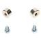 AMD Tailgate Trunnions, Cad Plated with Bolts, Pair, 54-87 Chevy GMC Stepside Pickup Truck X927-4054-1P