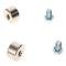 AMD Tailgate Trunnions, Cad Plated with Bolts, Pair, 54-87 Chevy GMC Stepside Pickup Truck X927-4054-1P