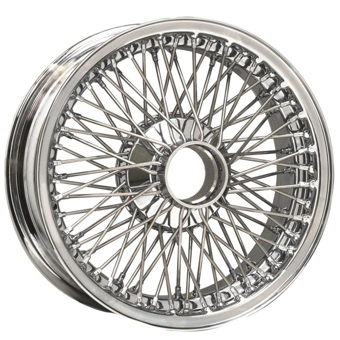 Dayton Wire Wheel 15x6 Dayton Wire 72 Spoke Chrome Tubeless 50111TTW