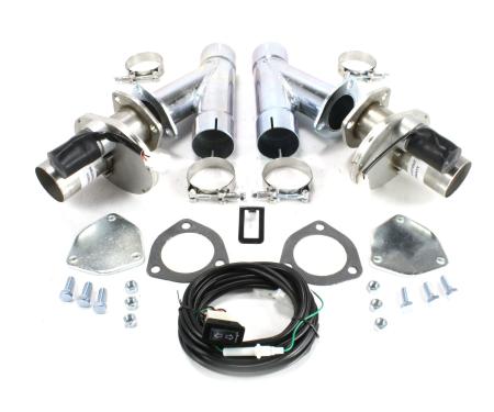 Doug's Headers Electric Exhaust Cutout with Hook-Up Kit for 2 1/4" Tubing (Pair) DEC225AK