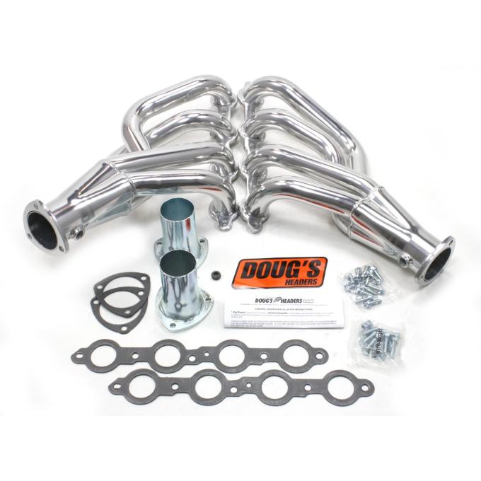Doug's Headers 1955-57 Chevy Passenger Car/Wagon 1 7/8" Mid-Length LS1-LS6 Engine Swap Header with Metallic Ceramic Coating D311