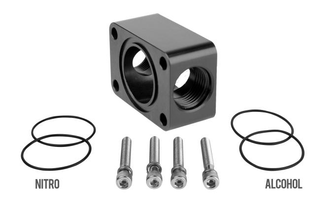 Aeromotive Distribution Block, Spur Gear Pump, 2x AN-10 11740