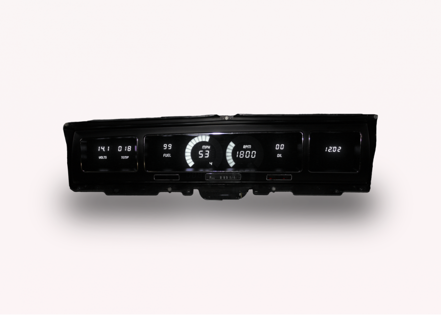 thumbnail image 2 of Intellitronix LS Swap Digital Dash Panel – 77–90 Chevy Impala / Caprice – White LED, USA Made 2 of 4