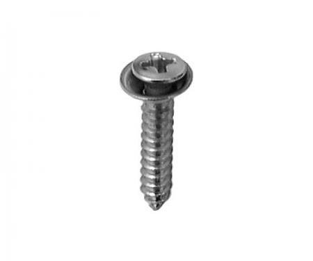 #8 X 5/8'' Phillips Oval Head Sems® Tapping Screw Flush - Chrome