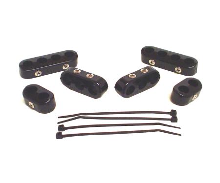 Taylor Cable Universal Clamp Style Separator Kits, 7-8mm Spark Plug Wire Dimension, Nylon Black 42700