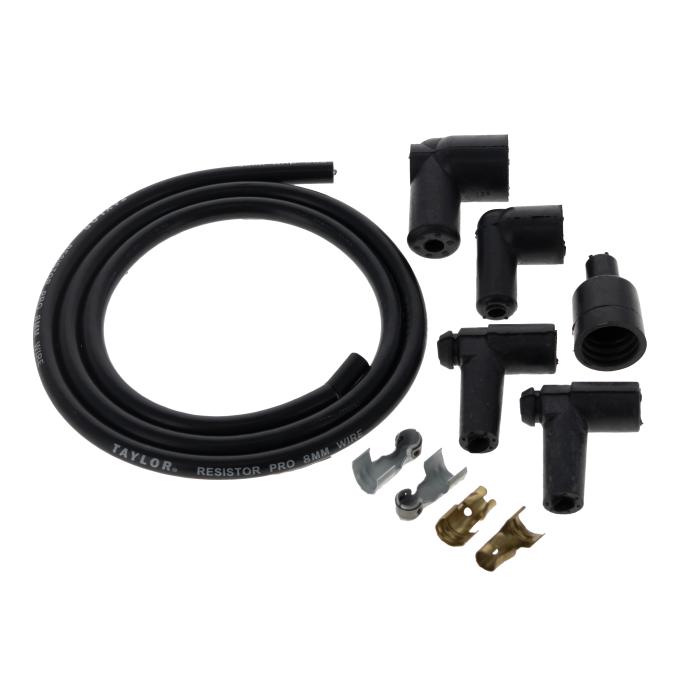 Taylor Cable Universal 8mm Resistor Core Pro Spark Plug/Coil Wire Repair Kits, Coil Wire Kit, Black 45309