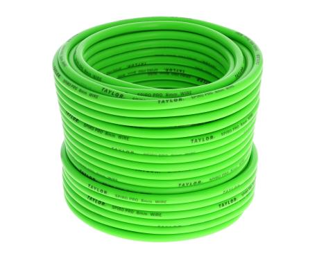 Taylor Cable 8mm Spiro-Pro Bulk Spark Plug Wire, Lime, 100 Feet 35572