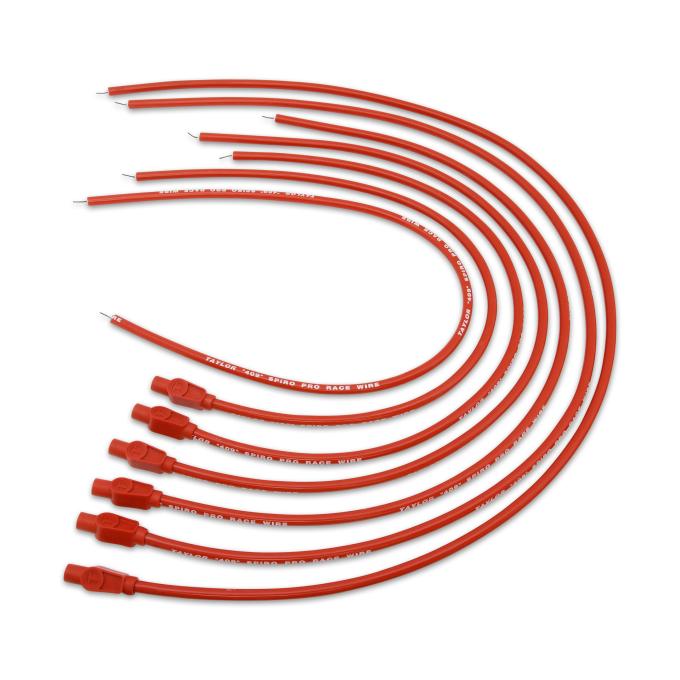 Taylor Cable Universal 10.4mm 409 Series Spark Plug Wire Set, 6 Cylinders, 180&deg; Spark Plug Boot Angle, Red 79245