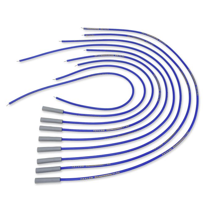 Taylor Cable Universal 8.2mm ThunderVolt&reg; Spark Plug Wire Sets, 8 Cylinders, 180&deg; Spark Plug Boot Angle, Blue 83655