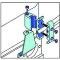 Taylor Cable Universal V8 Vertical Wire Loom Kit, 7-8mm Spark Plug Wire Dimension, Blue 42562