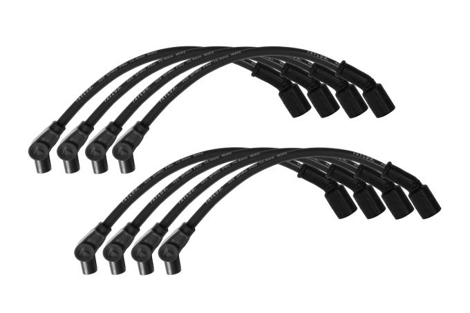 Taylor Cable LS Engines Race Fit 10.4mm 409 Series Spark Plug Wire Set with 14" Headers Fitment, Black, 135&deg; Spark Plug Boot Angle 79018