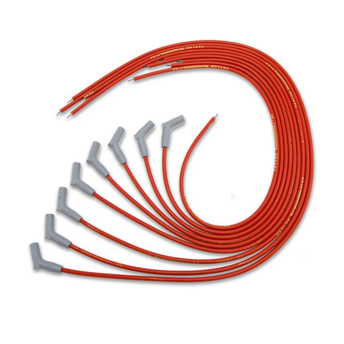 Taylor Cable Universal 8.2mm ThunderVolt&reg; Spark Plug Wire Sets, 8 Cylinders, 135&deg; Spark Plug Boot Angle, Red 83253