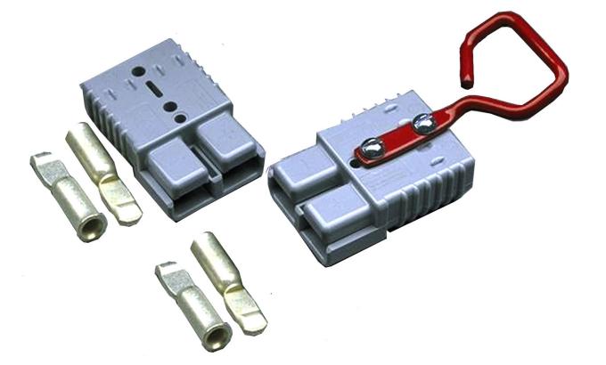 Taylor Cable Quick Connect Power Plug Set with handles and 4 terminals, wires up to 2 Ga, 175 Amp rating 21518