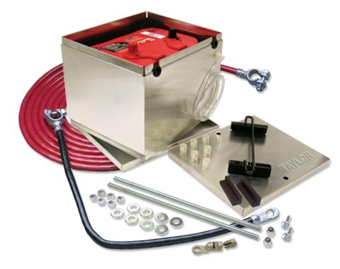 Taylor Cable 200 Series Optima Aluminum Battery Box with 1 Gauge Welding Cable Kit 48204