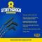 Taylor Cable Universal 8mm StreeThunder Spark Plug Wire Set, 6 Cylinders, 180&deg; Spark Plug Boot Angle, Black 50045