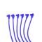 Taylor Cable 1987-93 Chevy Small Block 8mm Spiro-Pro Spark Plug Wire Set, Blue, 90&deg;/180&deg; Spark Plug Boot Angle 74611