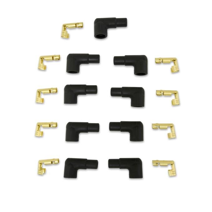 Taylor Cable 90&deg; Distributor Boot/Terminal Kit for 10.4mm Spark Plug Wires (Socket Style) 46053