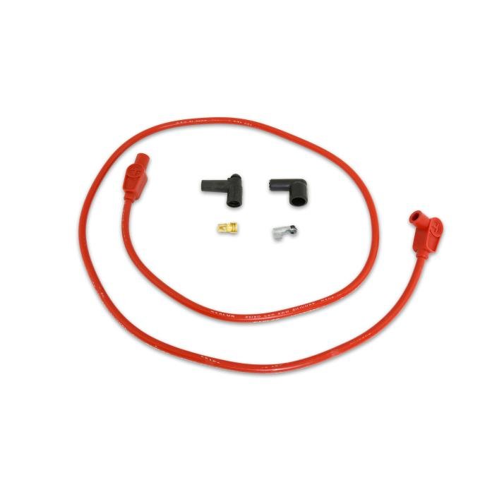 Taylor Cable Universal 8mm Spiro-Pro Spark Plug/Coil Wire Repair Kits, 90&deg;/180&deg; Plug Boot, Red 45423
