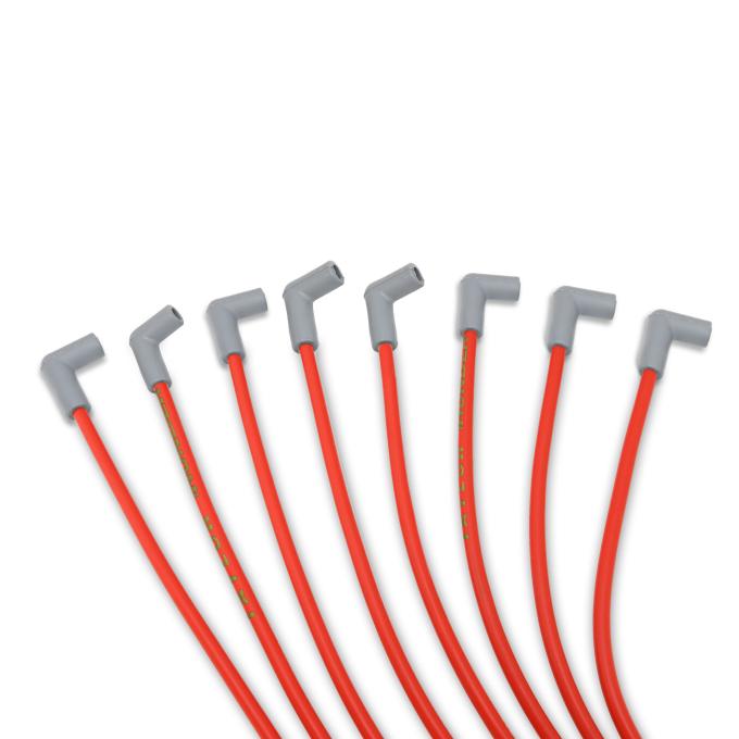 Taylor Cable Universal 8.2mm ThunderVolt&reg; Spark Plug Wire Sets, 8 Cylinders, 90&deg; Spark Plug Boot Angle, Red 83251