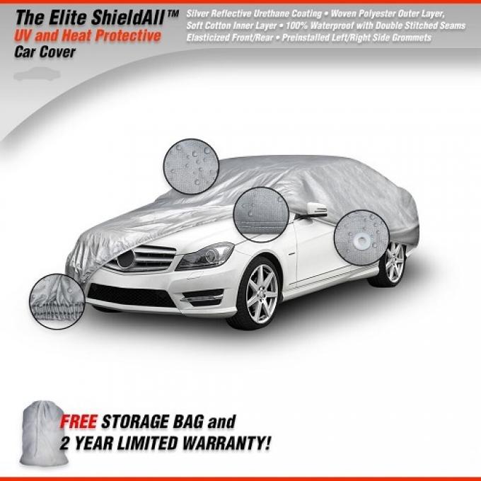 Elite SatinShield™ Indoor Car Cover, Black (Size 5), fits Cars over 225" with a width of 76"