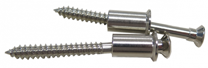 Key Parts '72 Door Reinforcement Screws with Ferrules 0849-930
