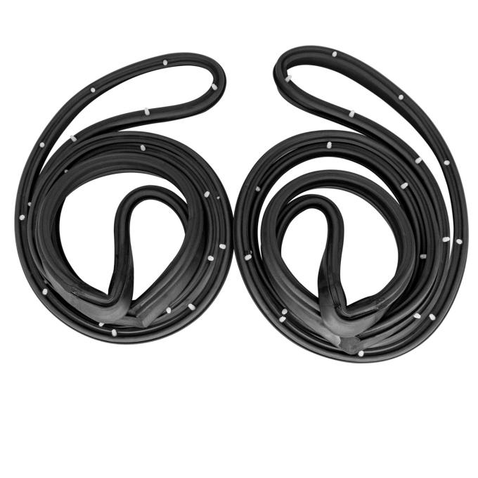 Metro Moulded Parts 1975-1976 Oldsmobile / Chevrolet / Pontiac / Buick Rear Molded Door Seals. for 4-Door Sedan Only, with Rwd LM 16-G/S