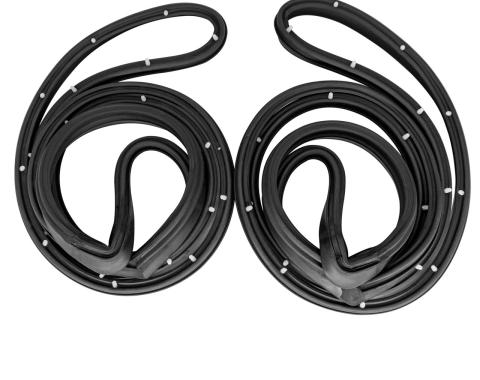 Metro Moulded Parts 1975-1976 Oldsmobile / Chevrolet / Pontiac / Buick Rear Molded Door Seals. for 4-Door Sedan Only, with Rwd LM 16-G/S